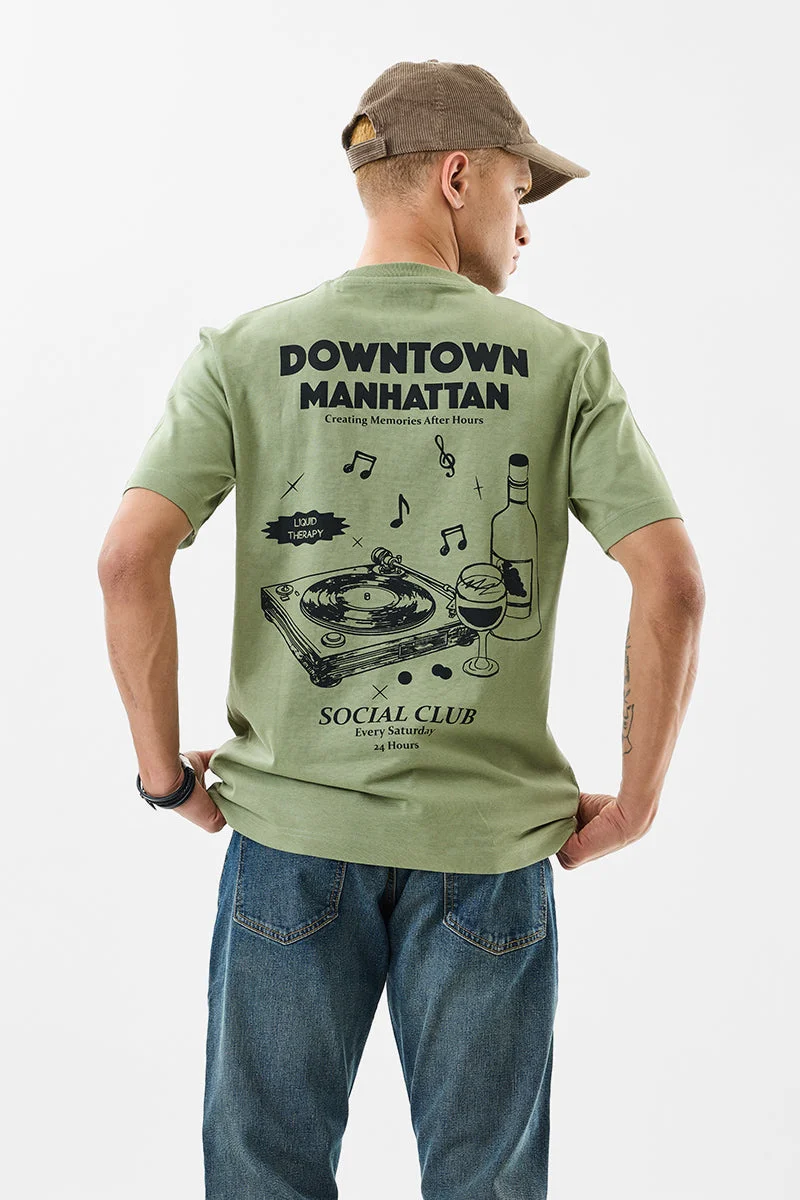 سنيتش Regular Fit 100% Cotton Downtown T-Shirt